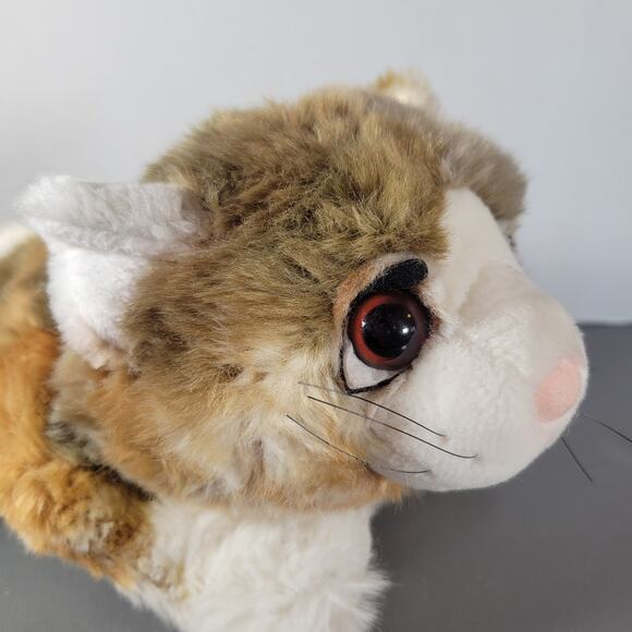 Lil' Pet Hospital Plush Calico Cat Toy 12" Stuffed Animal Realistic Multicolor - Picture 14 of 16